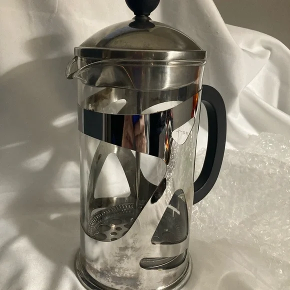 French Press Coffee Maker - Blue - Picture 3 of 9